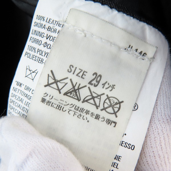 実際に弊社で買取させて頂いたLEVI'S RED/リーバイスレッド レザー パンツ 02702/29の画像 5枚目