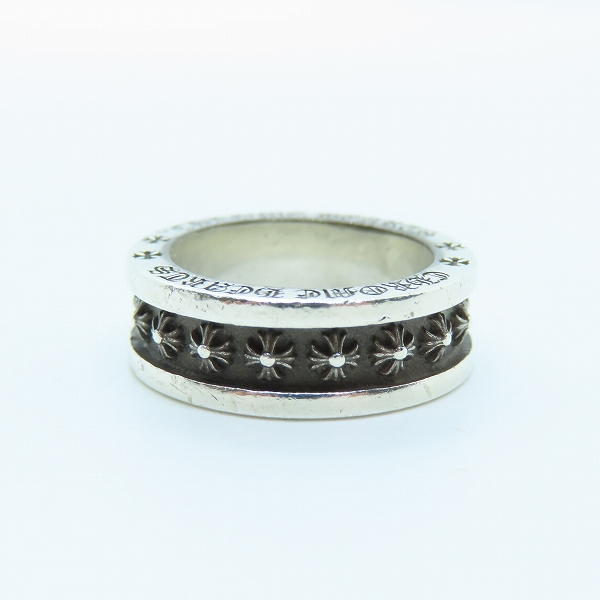 実際に弊社で買取させて頂いた【インボイス原本】CHROME HEARTS/クロムハーツ CH PLS MINI/CHプラス ミニ シルバーリング/14-14.5号の画像 1枚目
