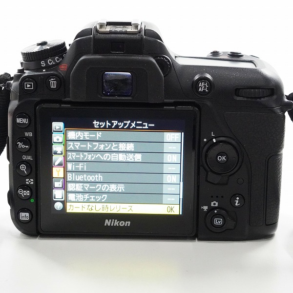 実際に弊社で買取させて頂いたNikon/ニコン D7500 デジタル一眼レフカメラ ボディ 動作確認済みの画像 4枚目