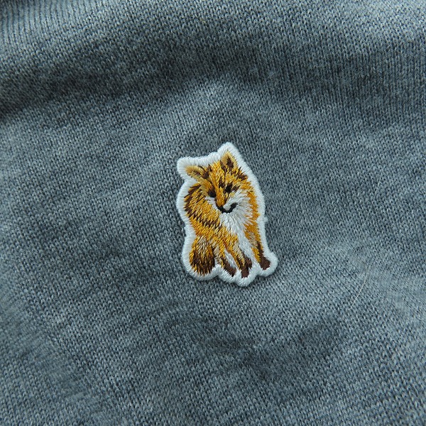 実際に弊社で買取させて頂いたMAISON KITSUNE/メゾンキツネ ロゴワッペン クルーネック ニット セーター/Mの画像 6枚目