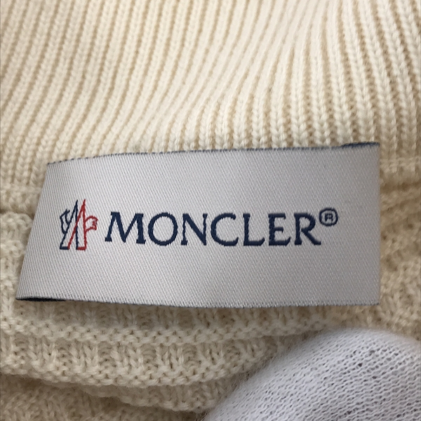 実際に弊社で買取させて頂いた【JPタグ】MONCLER/モンクレール 21AW CARDIGAN TRICOT/ダウン切り替え カーディガン ジャケット G20919B00002/XLの画像 2枚目