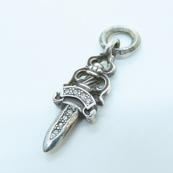 実際に弊社で買取させて頂いたCHROME HEARTS/クロムハーツ ＃5 ダガーチャームｗ/アフターダイヤ