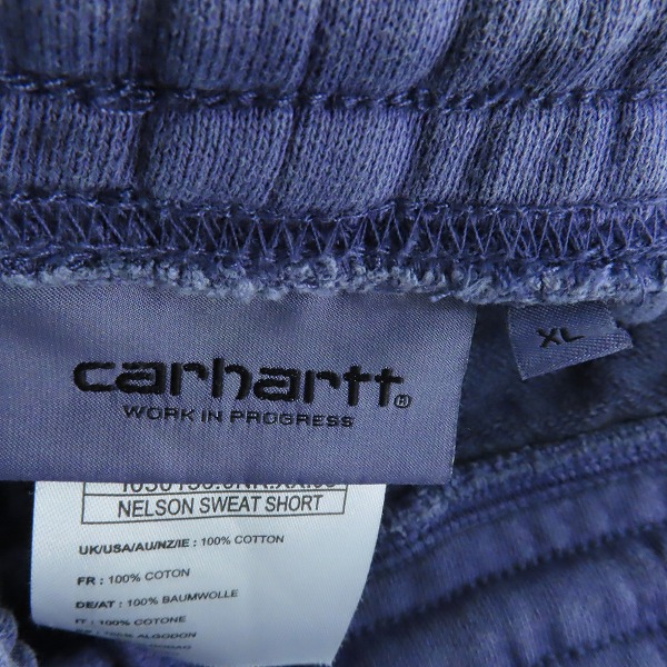 実際に弊社で買取させて頂いた Carhartt/カーハート スウェット ハーフパンツ パープル/XLの画像 2枚目