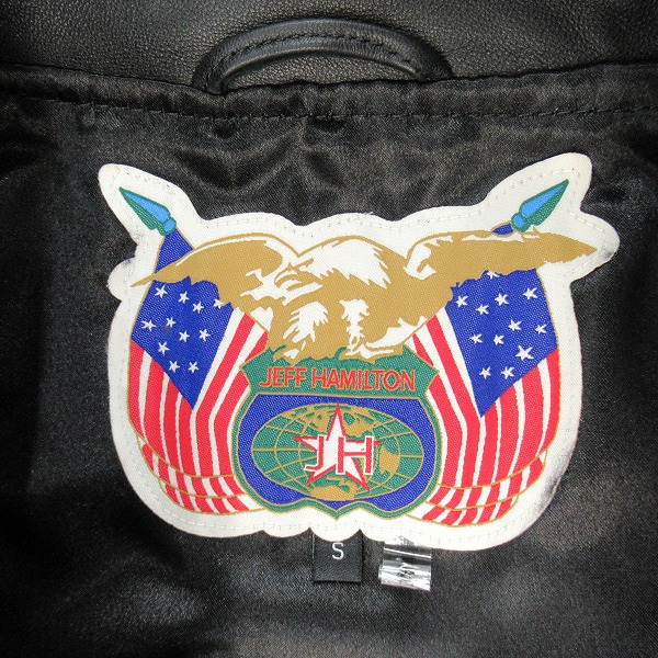 実際に弊社で買取させて頂いたA BATHING APE/アベイシングエイプ JEFF HAMILTON ABC CAMOMULTI LOGO LEATHER JACKET/レザージャケット/Sの画像 2枚目