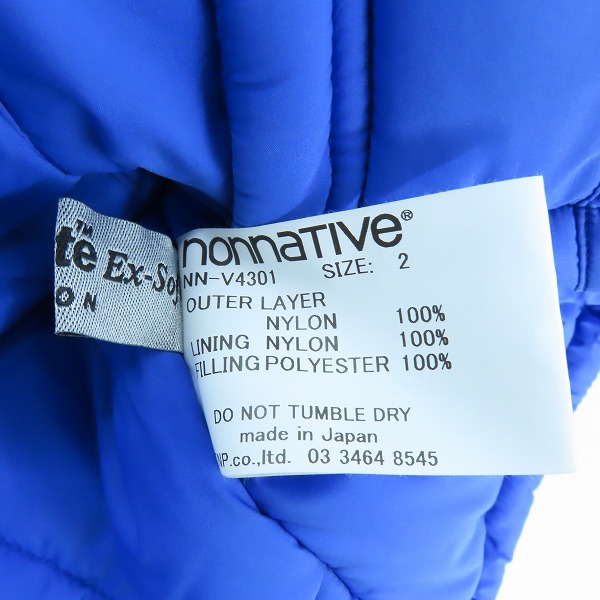 実際に弊社で買取させて頂いたnonnative/ノンネイティヴ 23AW  TROOPER PUFF VEST NYLON TAFFETA STRETCH ベスト NN-V4301 2 の画像 5枚目