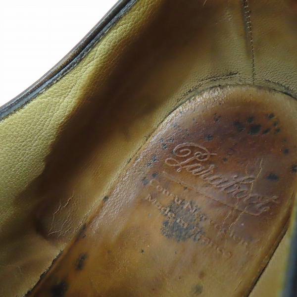 実際に弊社で買取させて頂いたParaboot/パラブーツ ジャンボード ビジネスシューズ ブラック/6.5の画像 6枚目