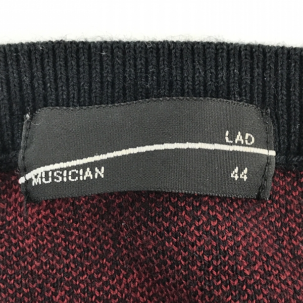実際に弊社で買取させて頂いたLAD MUSICIAN/ラッドミュージシャン CREW NECK PULLOVER ニットセーター 2117-021/44の画像 2枚目