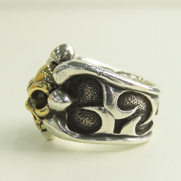 実際に弊社で買取させて頂いたBWL/ビルウォールレザー トライバルバンドブロンズスカルリング 19-21号の画像 1枚目