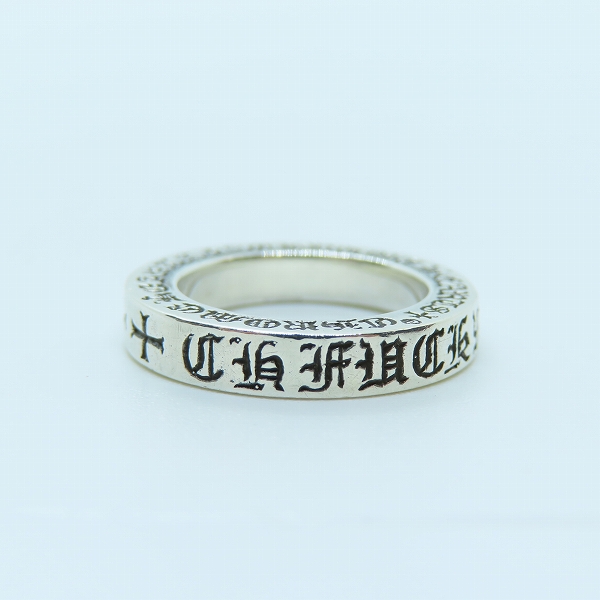 実際に弊社で買取させて頂いた【インボイス原本】CHROME HEARTS/クロムハーツ 3mm スペーサーリング CH FUCK YOU/ファックユー 4.5号の画像 4枚目