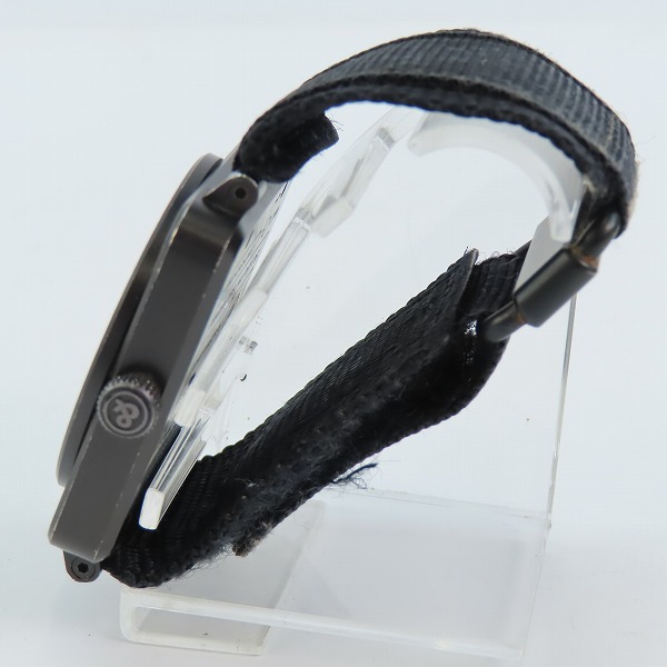 実際に弊社で買取させて頂いた【ギャラ付】Bell&Ross/ベル&ロス ヘリテージ オートマチック スクエアケース 腕時計 BR01- 92-SH 替えベルト付きの画像 1枚目