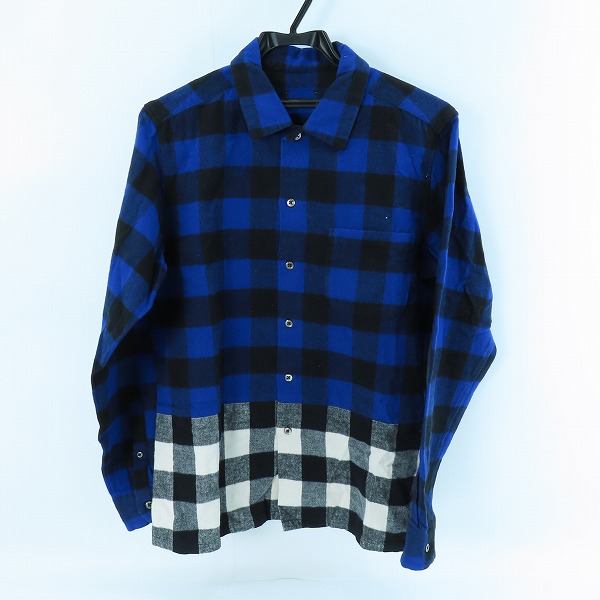 実際に弊社で買取させて頂いたSOPHNET./ソフネット FLANNEL CHECK SPLIT SHIRT 切り替え 長袖 チェック ネルシャツ  SOPH-178064 /S