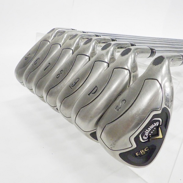 実際に弊社で買取させて頂いたCallaway/キャロウェイ E.R.C Ti チタン アイアン #5～9,P,Sw 7本セット N.S.PRO 800GH