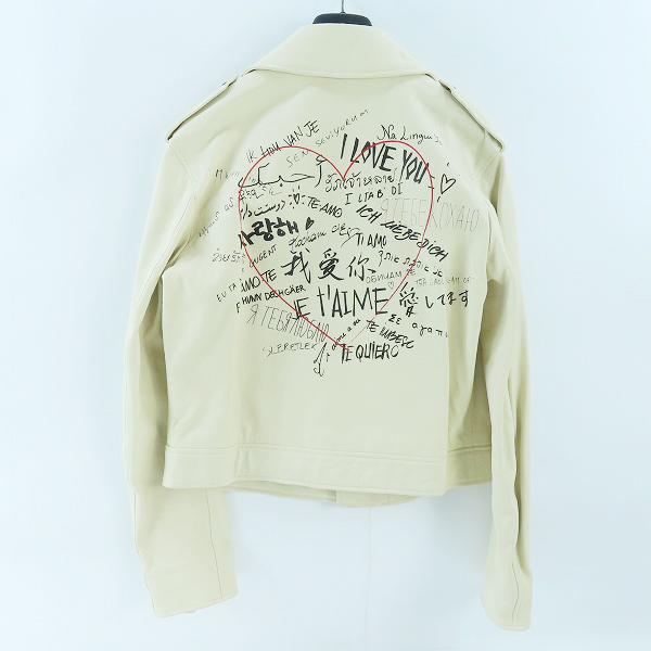 実際に弊社で買取させて頂いたChristian Dior/クリスチャンディオール Goat Leather Biker Jacket バイカージャケット 055V02WL201/F38の画像 1枚目