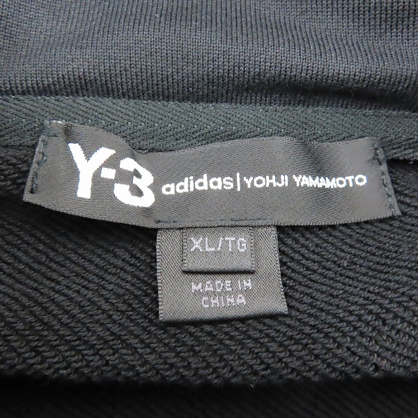 実際に弊社で買取させて頂いたY-3/ワイスリー 19AW ZIP HOODIE バックロゴ ジップアップ パーカー FJ0344 /XLの画像 2枚目