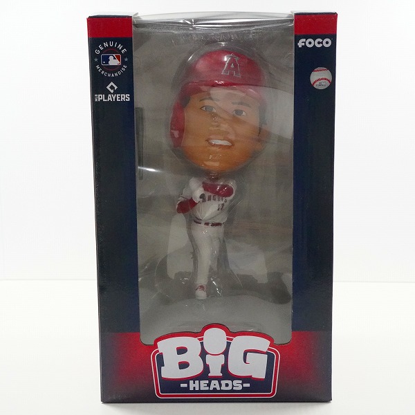 実際に弊社で買取させて頂いたFOCO/フォコ BIG HEADS ロサンゼルス・エンゼルス ＃17 大谷翔平 打者 ボブルヘッド フィギュア 首振り人形の画像 7枚目