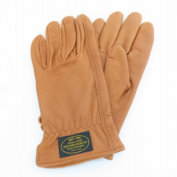 実際に弊社で買取させて頂いたNEIGHBORHOOD/ネイバーフッド レザー グローブ 手袋 ブラウン 152DPNH-AC01/M