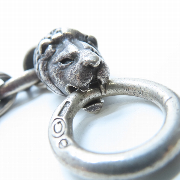 実際に弊社で買取させて頂いたGabor/ガボール スカルプテッド オーバルw/クラウンキーパー w/2ライオン オールスムースアンカー&HWOリンクウォレットチェーンの画像 6枚目