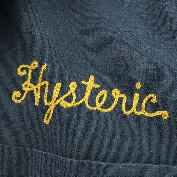 実際に弊社で買取させて頂いたHYSTERIC GLAMOUR/ヒステリックグラマー MEMBERS ONLY プリント 刺繍 ボーリング シャツ 0241AH11/Mの画像 5枚目