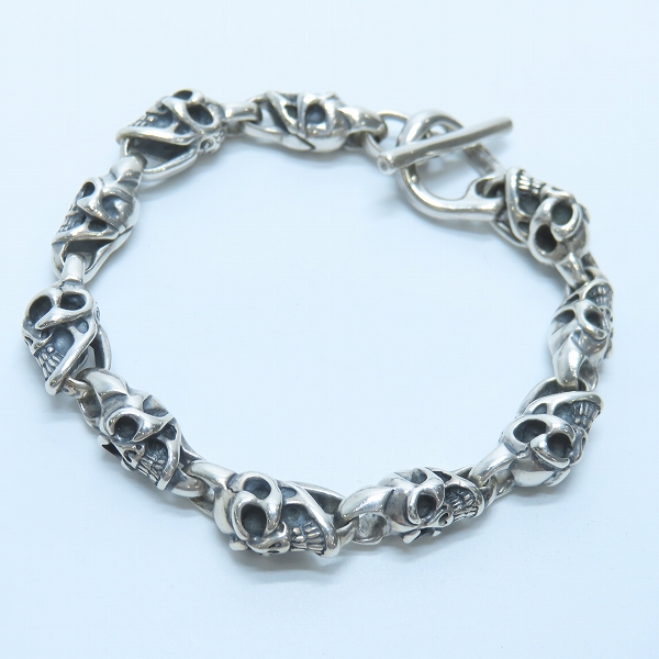 実際に弊社で買取させて頂いたBWL/BILL WALL LEATHER/ビルウォールレザー Small Good Luck Skull Bracelet/スモールグッドラックスカルブレスレット