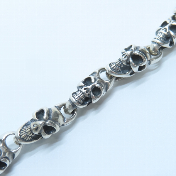 実際に弊社で買取させて頂いたBWL/BILL WALL LEATHER/ビルウォールレザー Small Good Luck Skull Bracelet/スモールグッドラックスカルブレスレットの画像 8枚目