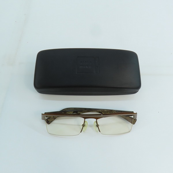 実際に弊社で買取させて頂いたalain mikli/アランミクリ メタルブロー 度入り メガネフレーム/アイウェア AL1119-M00Hの画像 9枚目