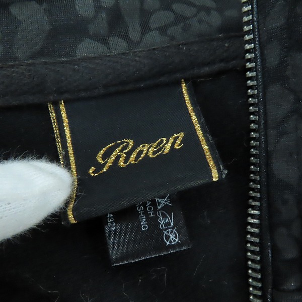 実際に弊社で買取させて頂いたRoen/ロエン 総柄 トラックジャージ ロゴ刺繍 Lの画像 2枚目