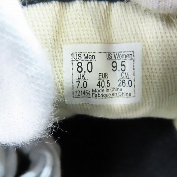 実際に弊社で買取させて頂いたMASTERMIND WORLD/マスターマインド×VANS/バンズ Old Skool Bolt VLT LX スニーカー VN0007PRBLK1/26.0の画像 5枚目