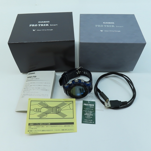 実際に弊社で買取させて頂いたCASIO/カシオ PRO TREK/プロトレック SMART スマートアウトドアウォッチ GPS搭載 WSD-F30-BUの画像 8枚目
