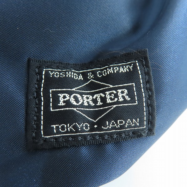 実際に弊社で買取させて頂いた(2)【未使用】PORTER/ポーター TANKER WAIST BAG タンカー ウエストバッグ アイアンブルー/622-76629の画像 4枚目