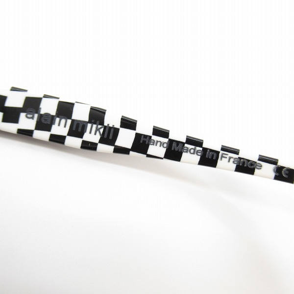 実際に弊社で買取させて頂いたalain mikli/アランミクリ 眼鏡/メガネフレーム チェック柄 A03006 B09Hの画像 3枚目