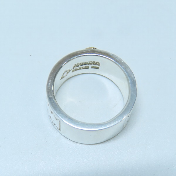 実際に弊社で買取させて頂いたARIZONA FREEDOM/アリゾナフリーダム K18 サンダーバード 平打ちリング R-7b/11号の画像 5枚目