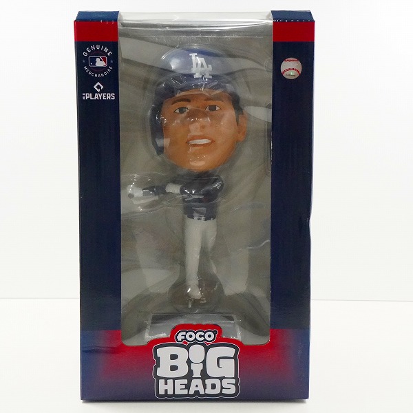 実際に弊社で買取させて頂いたFOCO/フォコ BIG HEADS ロサンゼルス・ドジャース ＃17 大谷翔平 打者 ボブルヘッド フィギュア 首振り人形の画像 7枚目