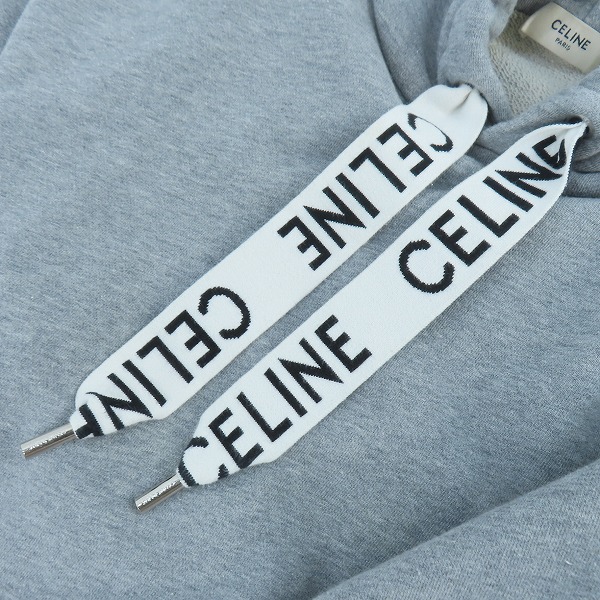 実際に弊社で買取させて頂いた【JPタグ】CELINE/セリーヌ ロゴドローコードプルオーバーパーカー 2Y468670Q/Sの画像 6枚目