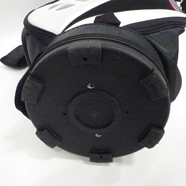実際に弊社で買取させて頂いたTaylorMade/テーラーメイド ゴルフ CCK76 9型 5分割 キャディバッグ ホワイトｘブラックの画像 7枚目