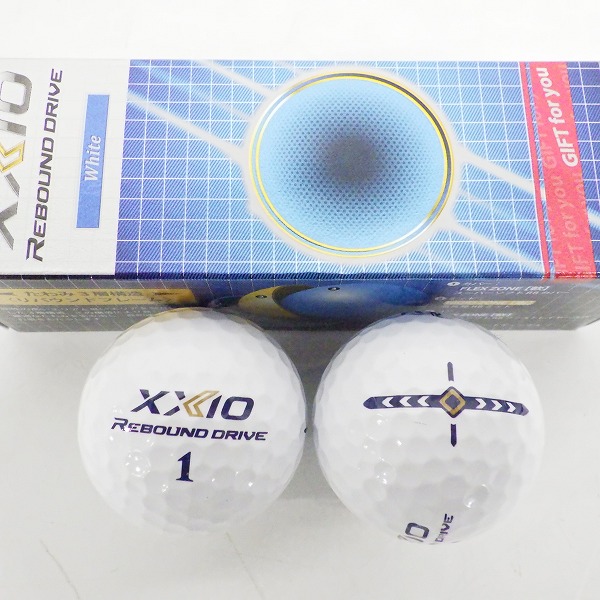 実際に弊社で買取させて頂いた【未使用】DUNLOP/ダンロップ XXIO/ゼクシオ REBOUND DRIVE/リバウンド ドライブ ゴルフボール 計1ダースの画像 2枚目