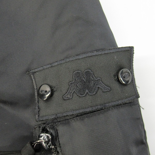 実際に弊社で買取させて頂いたKappa/カッパ ナイロン ツイル ボンバージャケット MA-1 ダウンジャケット Lの画像 4枚目