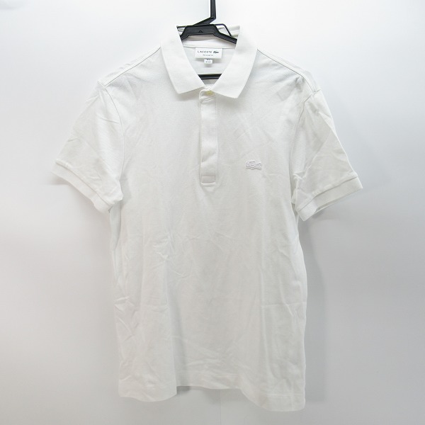 実際に弊社で買取させて頂いたLACOSTE/ラコステ ポロシャツ ホワイト PH5522L/2