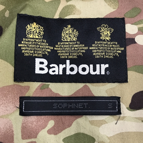 実際に弊社で買取させて頂いたSOPHNET×Barbour/ソフネット×バブアー 15AW  SLIM-FIT BEAUFORT/ジャケット SOPH-156001/Sの画像 2枚目