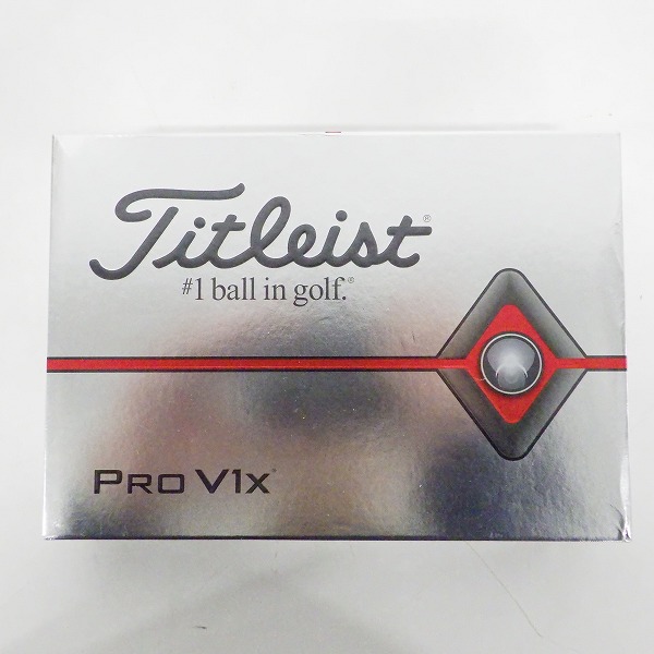 実際に弊社で買取させて頂いた 【未使用】Titleist/タイトリスト PRO V1x ゴルフボール ホワイト 1ダースの画像 2枚目