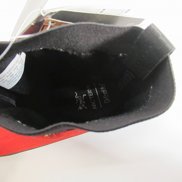 実際に弊社で買取させて頂いた【未使用】ARC'TERYX BORA² MID GTX アークテリクス ボラ スクエア ミッド 登山ブーツ 登山シューズ/赤/25の画像 4枚目