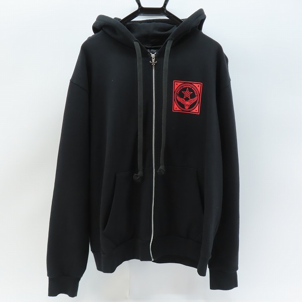実際に弊社で買取させて頂いた【JPタグ】CHROME HEARTS/クロムハーツ FOTI/フォティ 袖ロゴプリントジップパーカー/L
