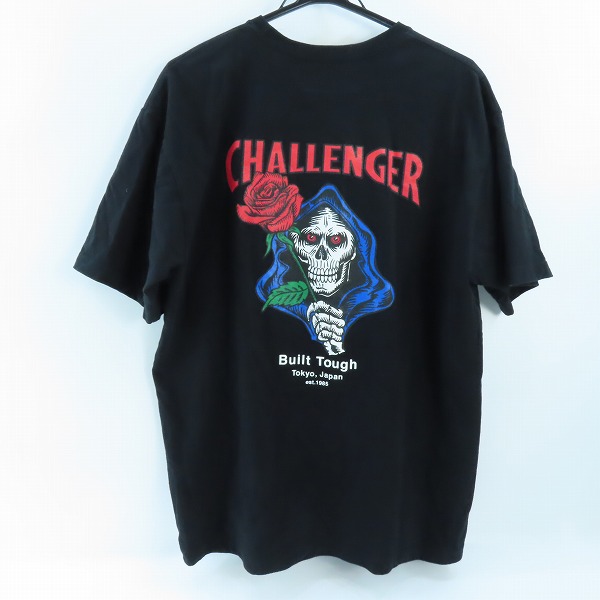 実際に弊社で買取させて頂いたCHALLENGER/チャレンジャー SPADE SKULL TEE/スペード スカル Tシャツ XXLの画像 1枚目
