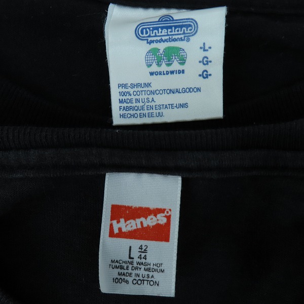実際に弊社で買取させて頂いたWinterland/Hanes PANTERA/パンテラ 90s ヴィンテージ バンドTシャツ 2点セットの画像 2枚目