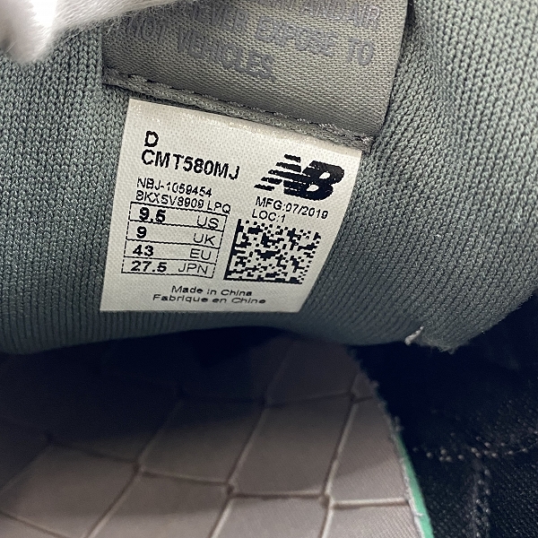 実際に弊社で買取させて頂いたNEW BALANCE × BEAMS × mita sneakers/ニューバランス×ビームス×ミタスニーカーズ CMT580MJ 27.5の画像 5枚目