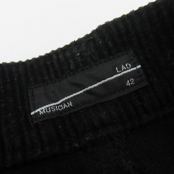 実際に弊社で買取させて頂いたLAD MUSICIAN/ラッドミュージシャン 20AW CORDUROY WIDE PANTS/コーデュロイ ワイド パンツ 2220-514/42の画像 3枚目