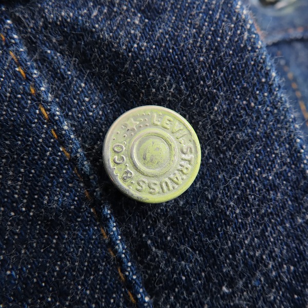 実際に弊社で買取させて頂いたLEVIS/リーバイス 501 66前期 ヴィンテージ/ビンテージ 刻印6/シングルステッチ ブランクタブ/サークルR デニムパンツの画像 6枚目