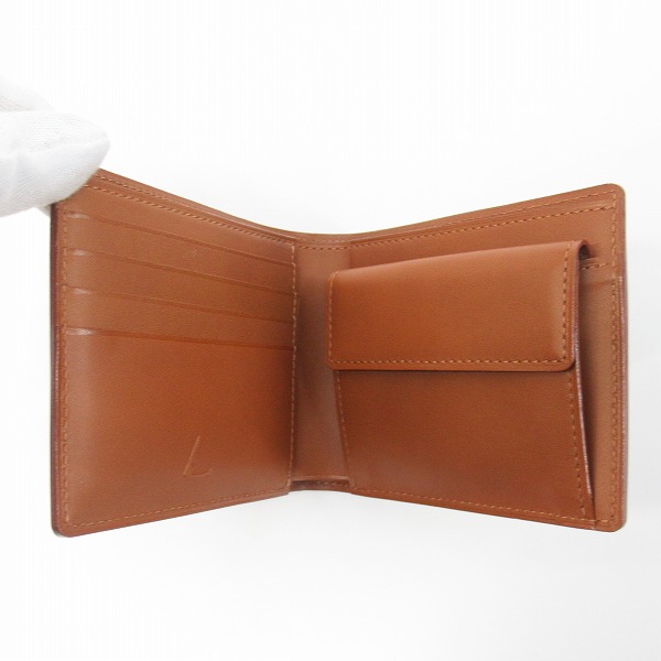 実際に弊社で買取させて頂いた土屋鞄製造所/ツチヤカバン レザー 2つ折り財布 ブラウンの画像 3枚目