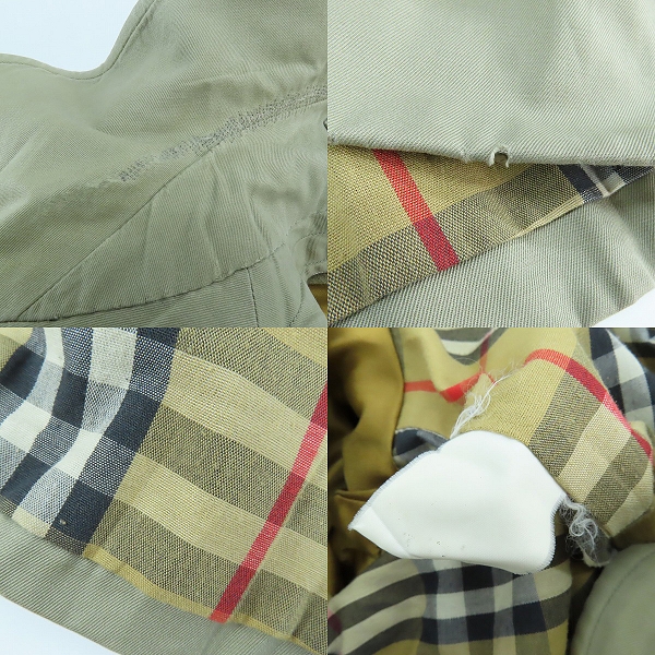 実際に弊社で買取させて頂いたBurberry's/バーバリーズ 裏地チェック柄 トレンチコートの画像 8枚目