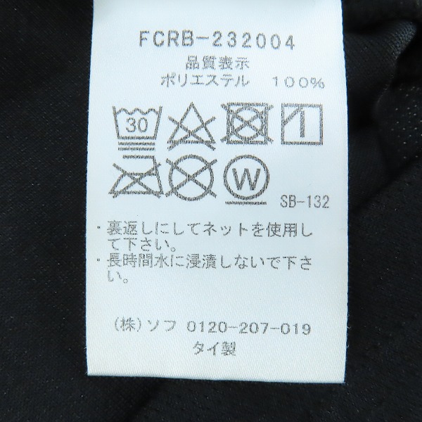 実際に弊社で買取させて頂いたF.C.Real Bristol/エフシーレアルブリストル S/S PRE MATCH TOP Tシャツ FCRB-232004/XLの画像 3枚目