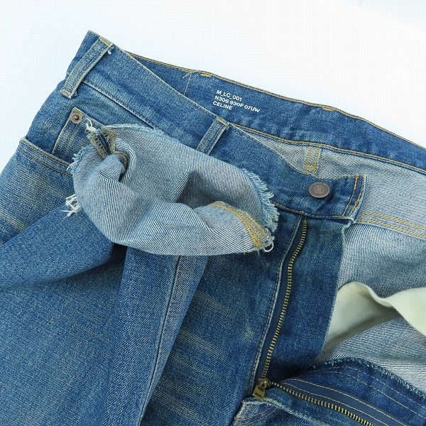 実際に弊社で買取させて頂いたCELINE/セリーヌ カットオフデニムパンツ N306 930F 07UW/32の画像 2枚目